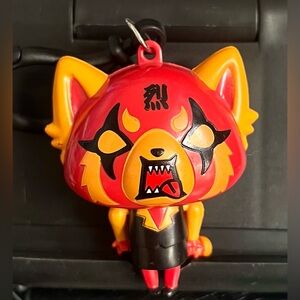 Sanrio Aggretsuko Red Rage Bag Clip Charm Accessory